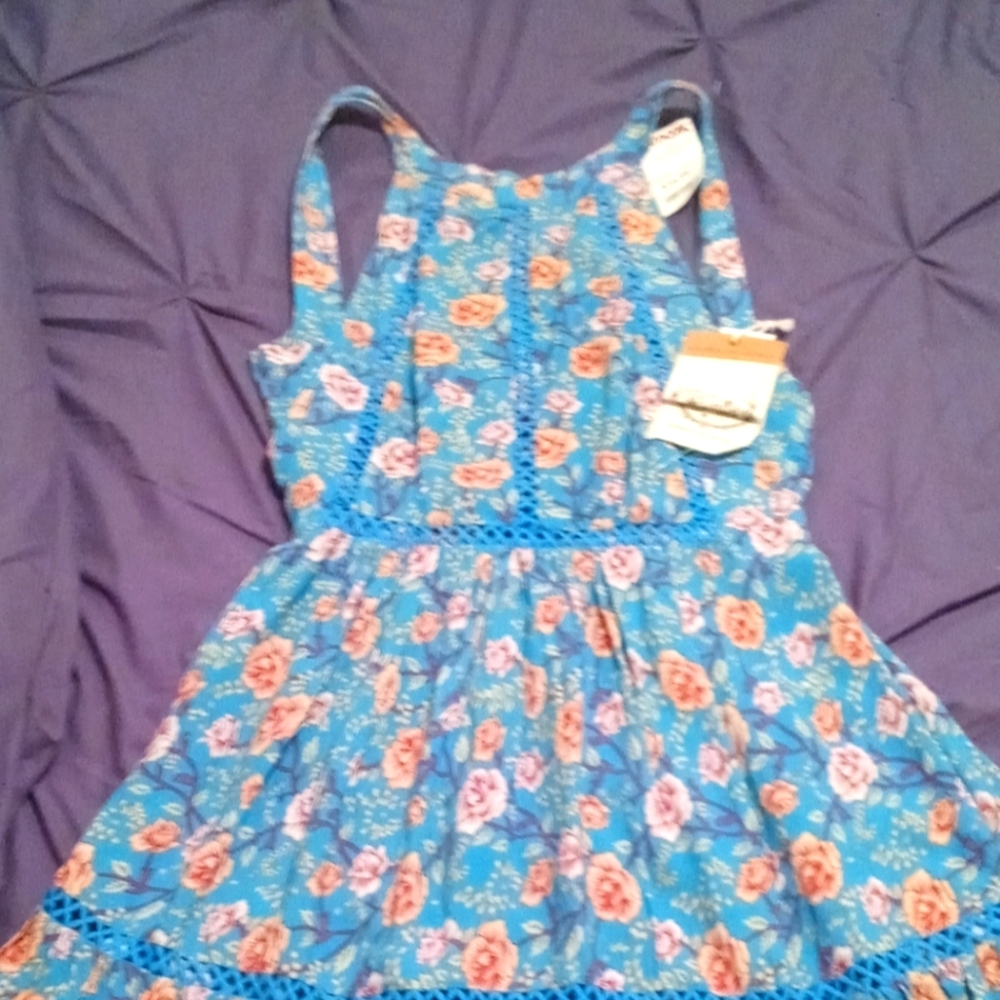 Floral blackout dress